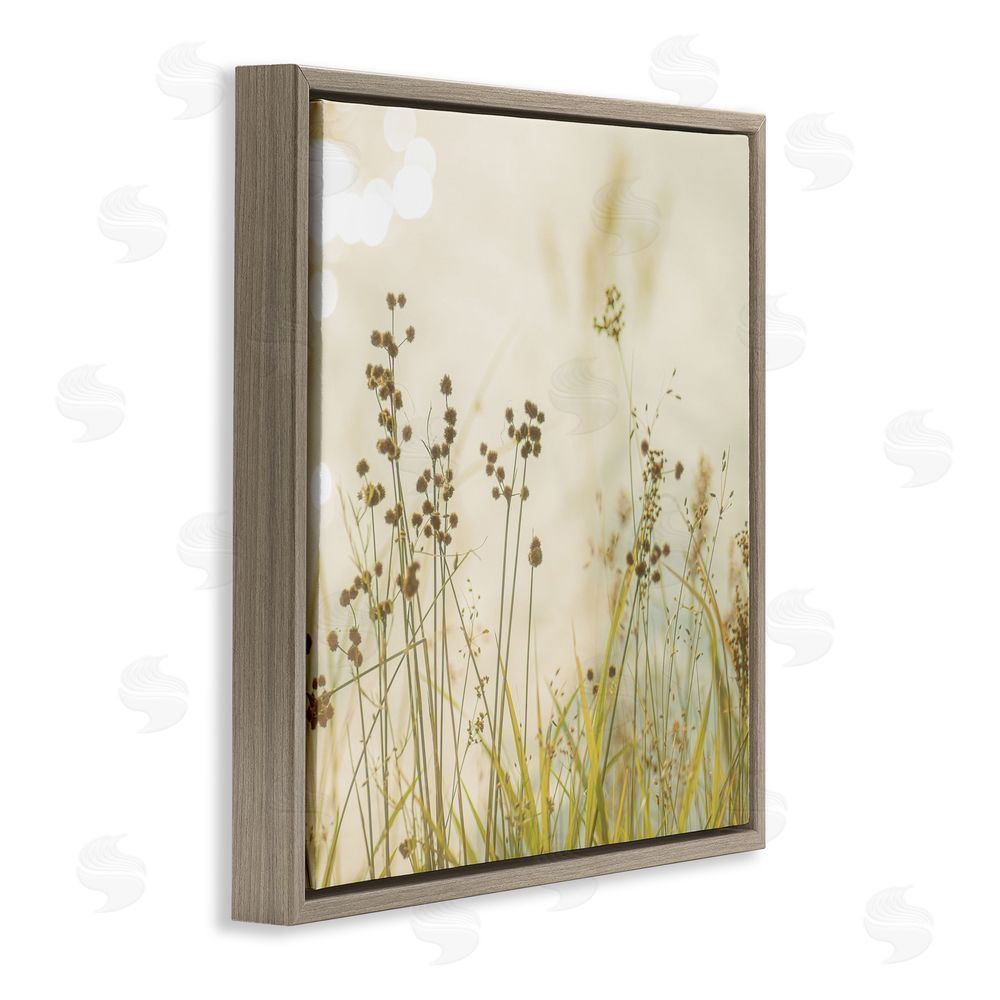 Sundance Graphics Country Afternoon Walk Brown Floating Frame Canvas Wall Art Print