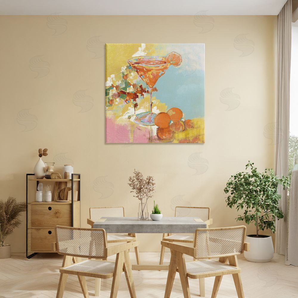 Sundance Graphics Summer Citrus Martini Canvas Wall Art Print in Room