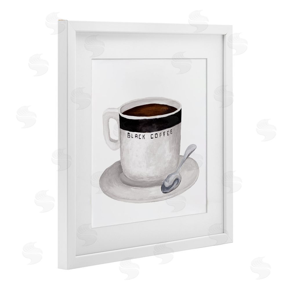 Sundance Graphics Black Coffee Mug White Framed Print Under Glass Wall Art