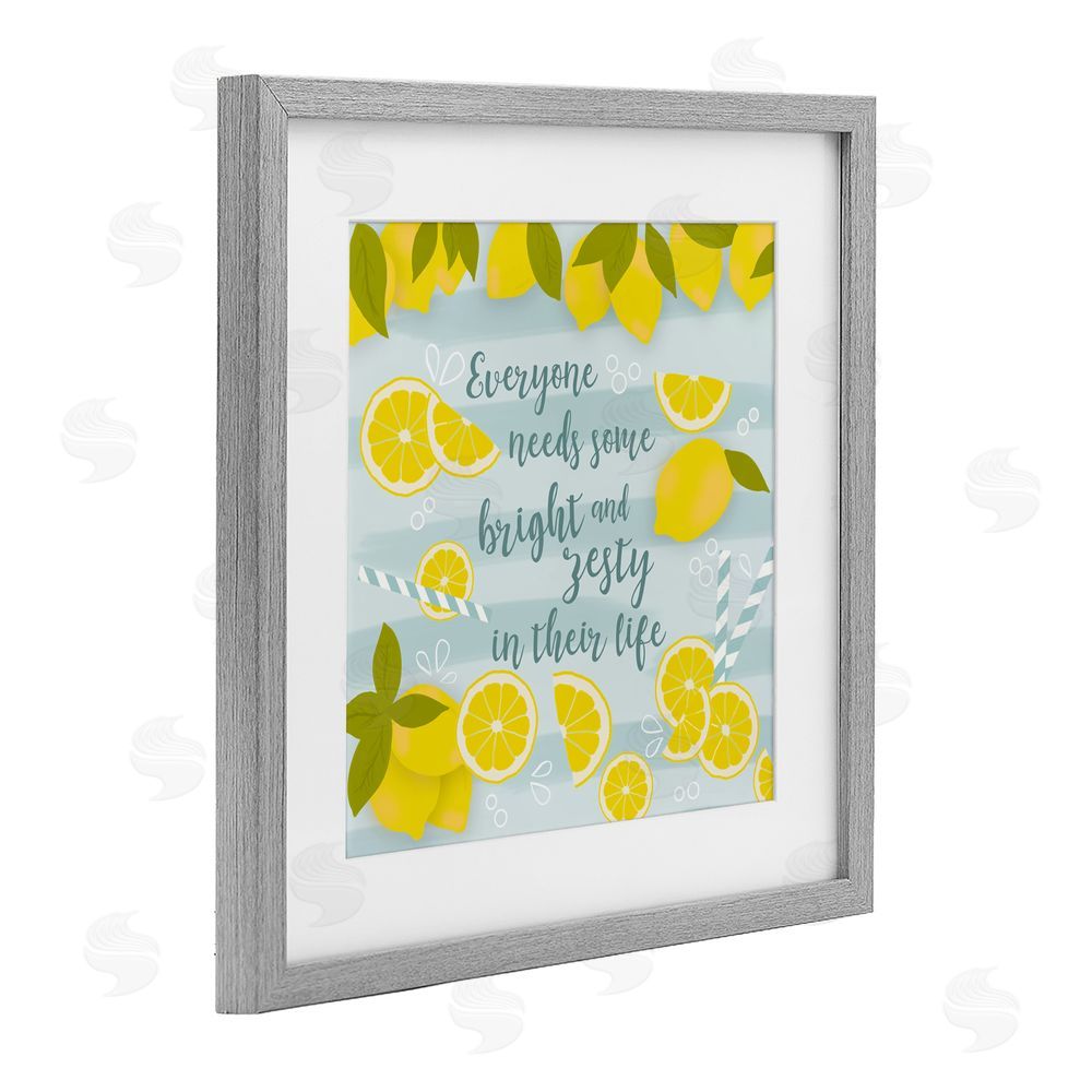 Sundance Graphics Everyone Needs Bright & Zesty Gray Framed Print Under Glass Wall Art