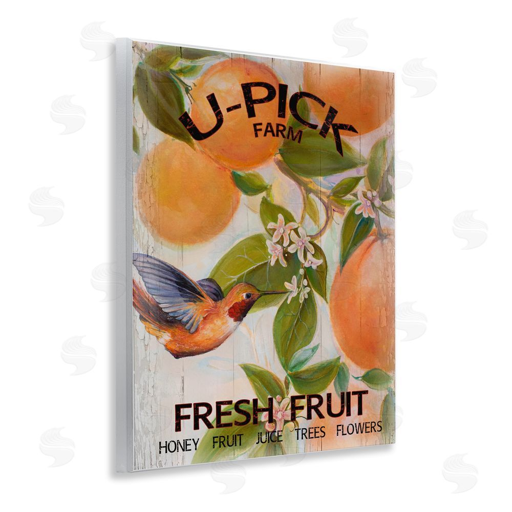 Sundance Graphics U-Pick Fresh Fruit Farm Wall Plaque Printed Art