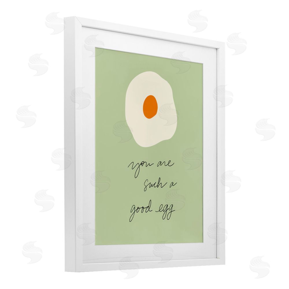 Sundance Graphics You Are A Good Egg White Framed Print Under Glass Wall Art
