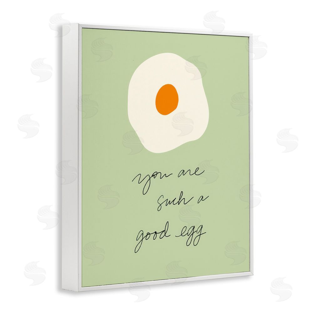 Sundance Graphics You Are A Good Egg White Framed Giclee Wall Art Print