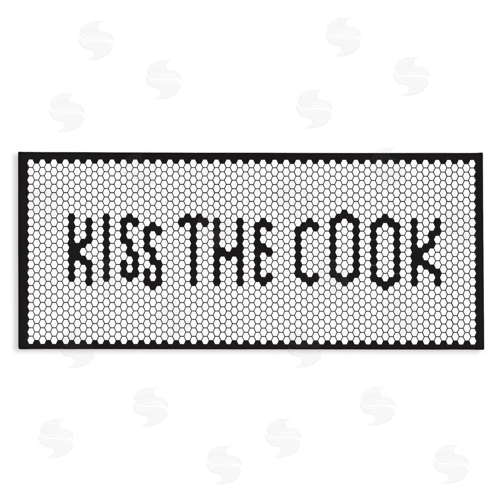 Sundance Graphics Retro Kiss The Cook Canvas Wall Art Print