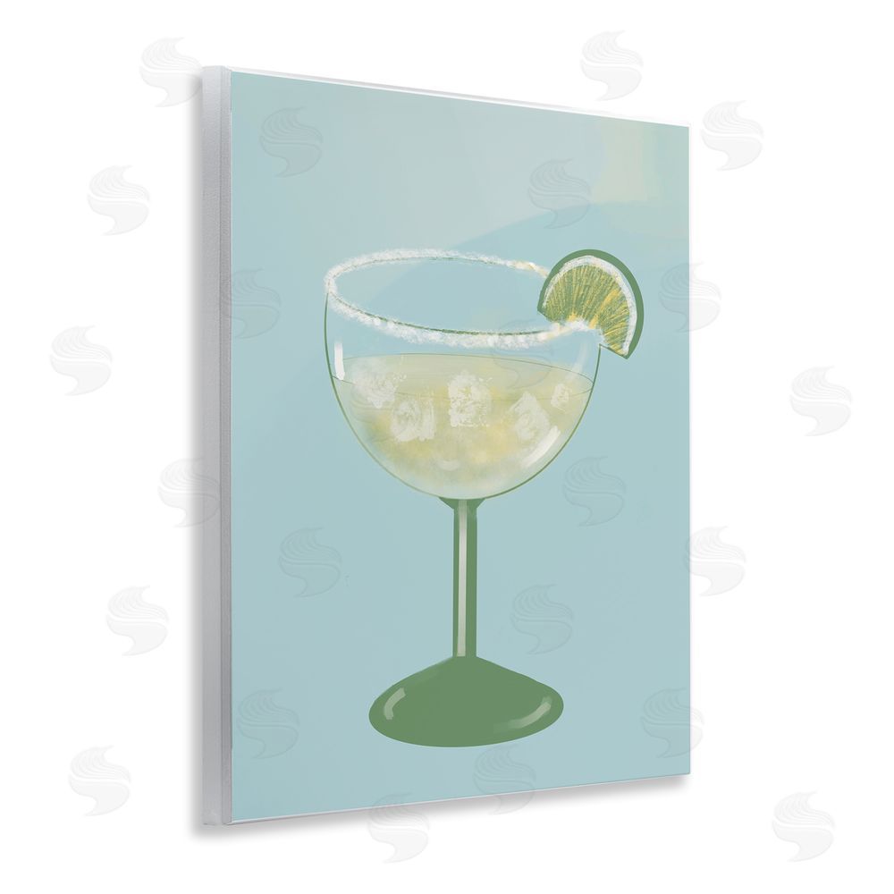 Sundance Graphics Margarita Glass over Blue Wall Plaque Printed Art