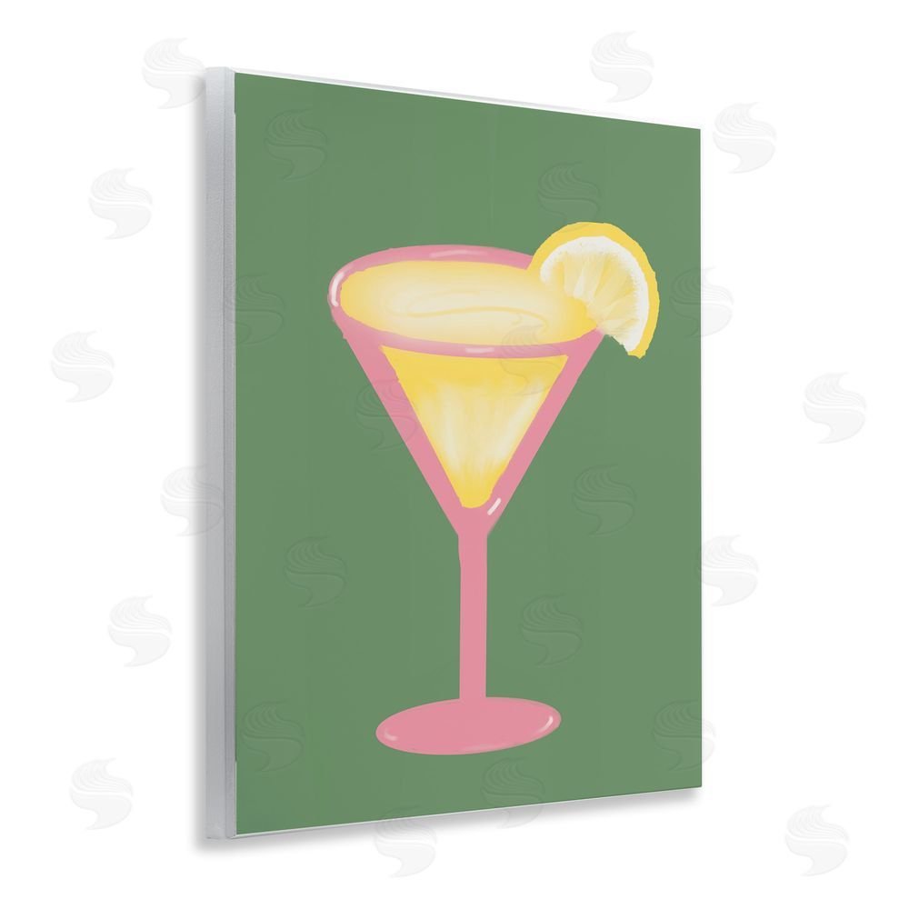 Sundance Graphics Lemon Drop Glass over Green Wall Plaque Printed Art
