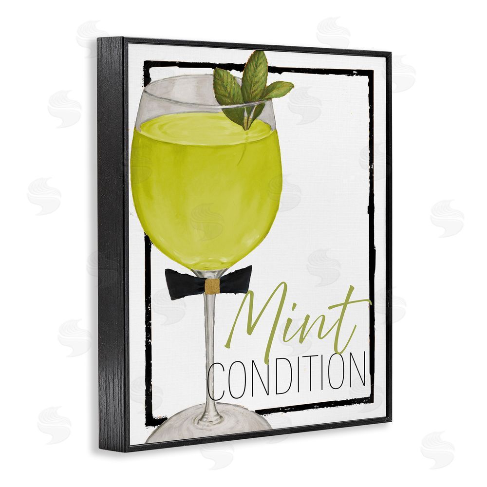 Sundance Graphics Mint Condition Cocktail Black Framed Giclee Wall Art Print
