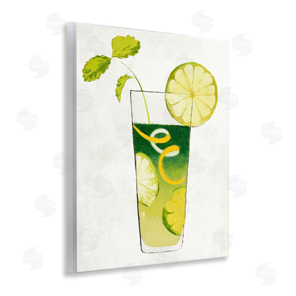 Sundance Graphics Summer Cocktail Lime Mint Wall Plaque Printed Art