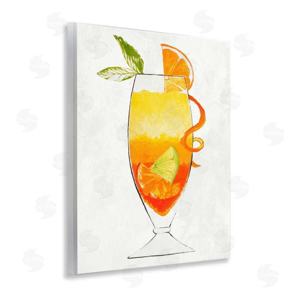 Sundance Graphics Summer Cocktail Orange Fruit Wall Plaque Printed Art