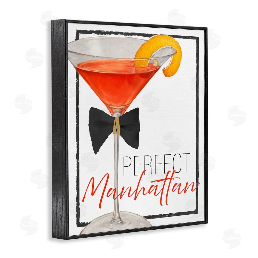 Sundance Graphics Perfect Manhattan Cocktail Black Framed Giclee Wall Art Print
