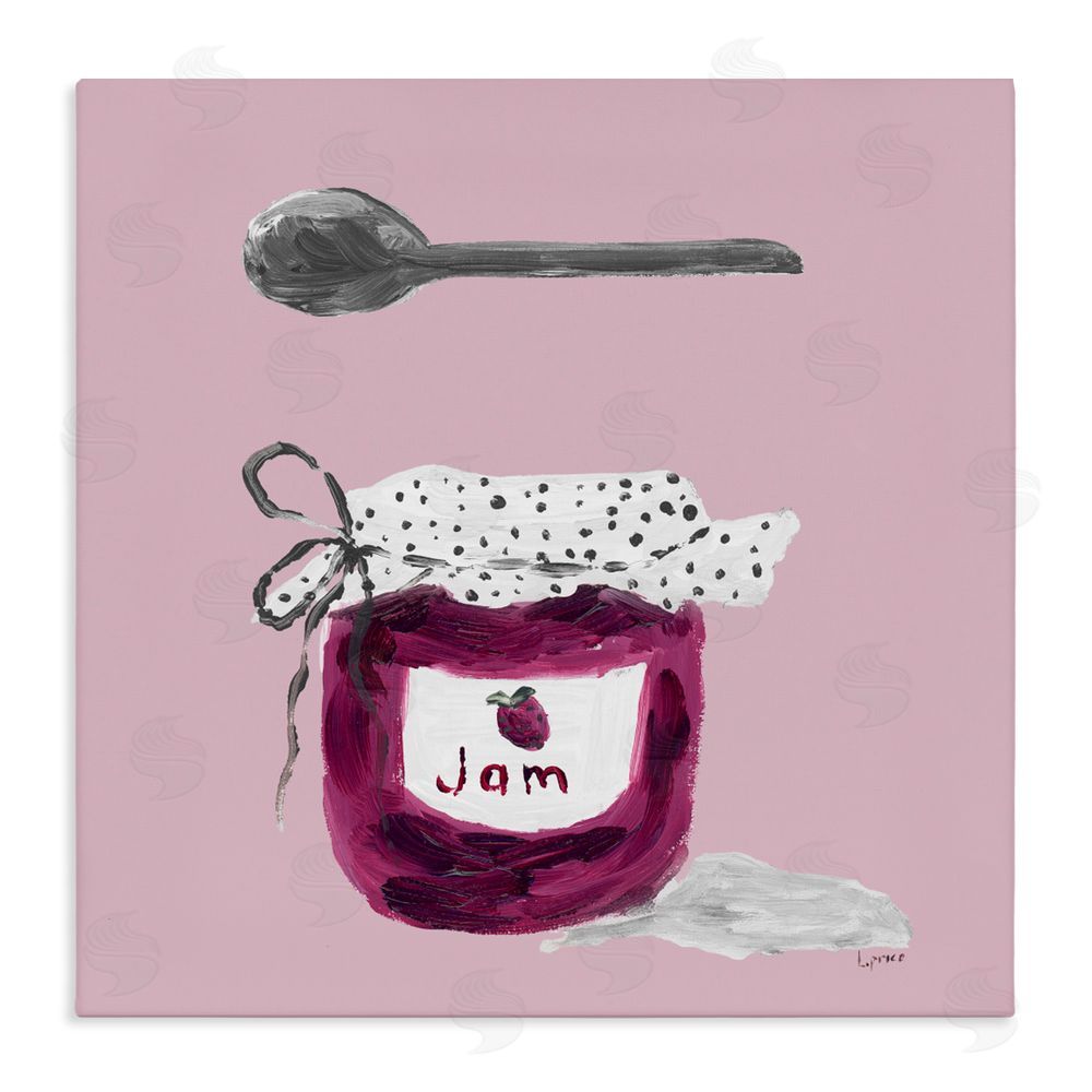 Sundance Graphics Jam Jar over Blush Canvas Wall Art Print