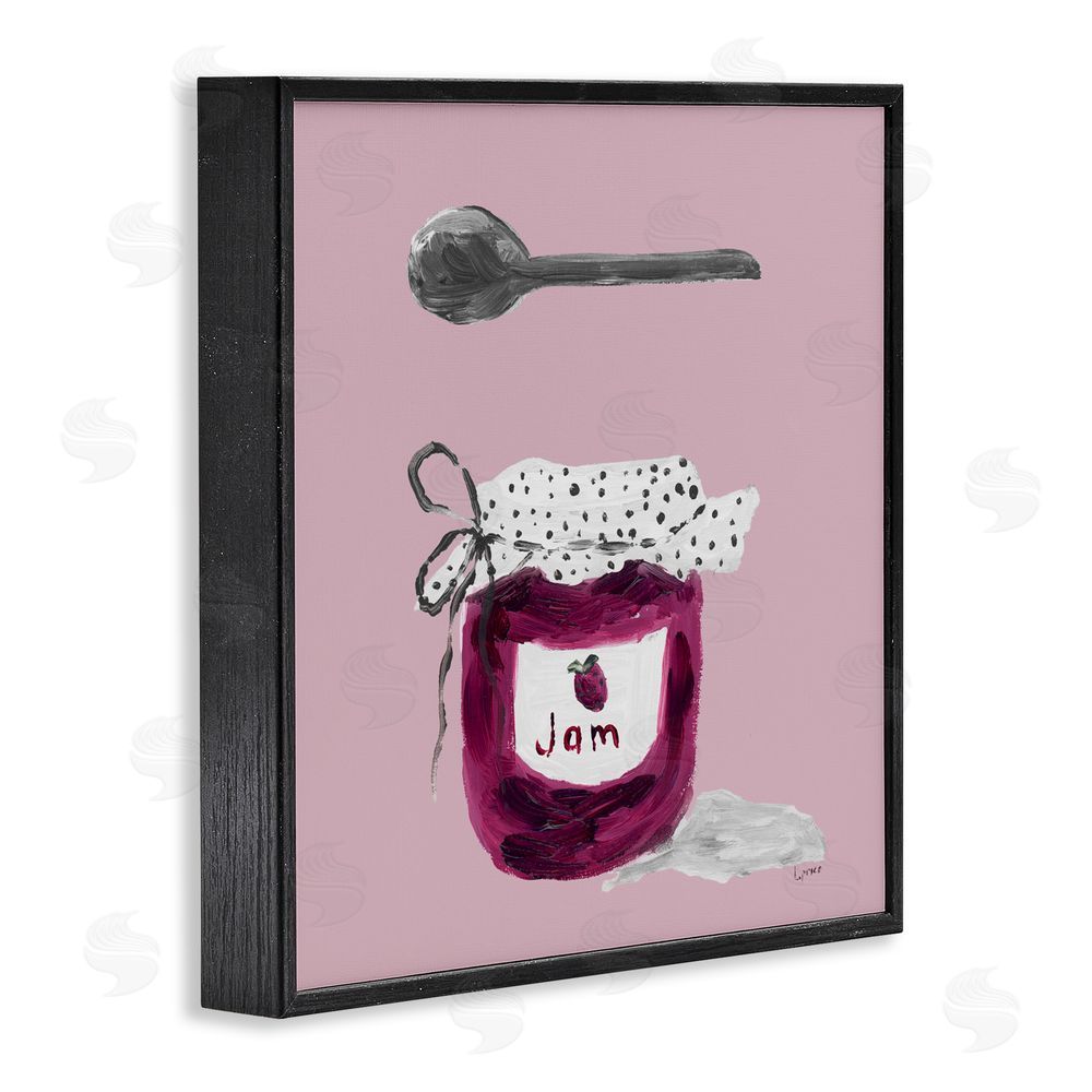 Sundance Graphics Jam Jar over Blush Black Framed Giclee Wall Art Print