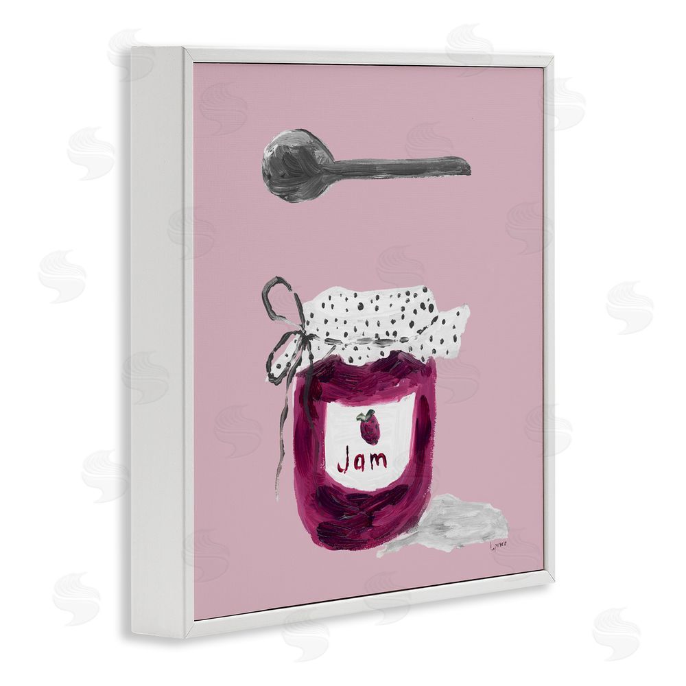 Sundance Graphics Jam Jar over Blush White Framed Giclee Wall Art Print