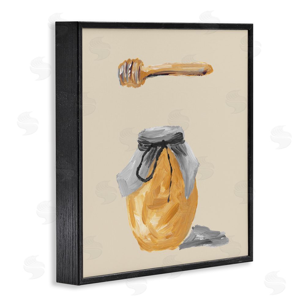 Sundance Graphics Honey Jar over Tan Black Framed Giclee Wall Art Print