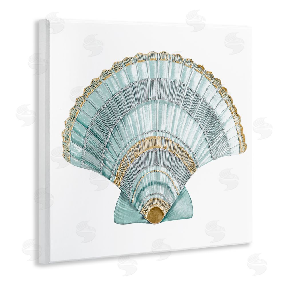 Sundance Graphics Regal Shells Scallop Wall Plaque Printed Art