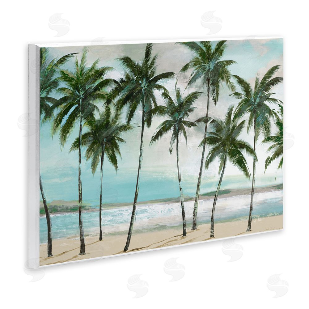 Sundance Graphics Palms in A Row Coastal Wall Plaque Printed Art