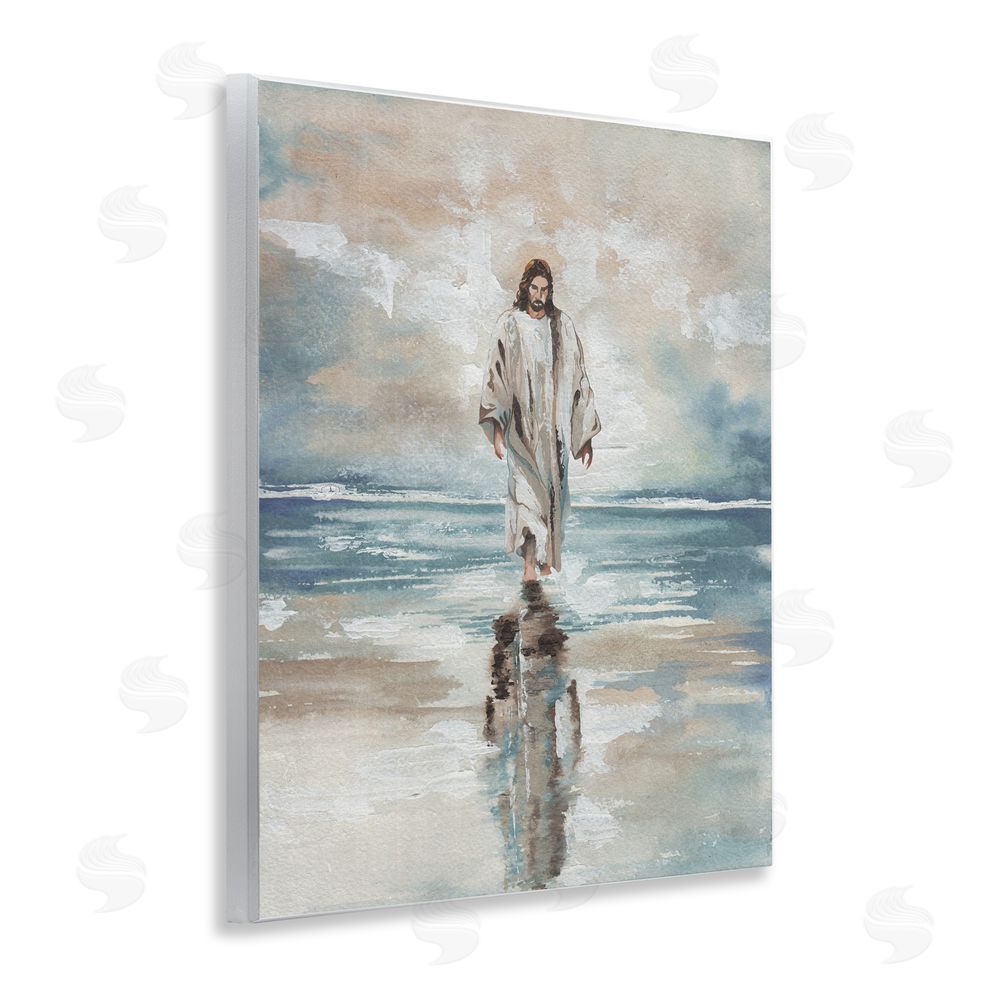 Sundance Graphics Jesus on Water Wall Plaque Printed Art