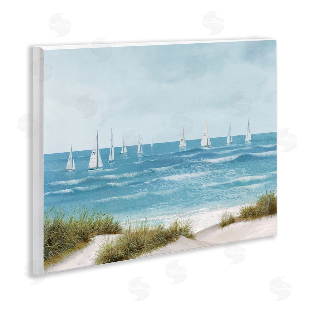 Sundance Graphics Sail Away Seaside Boats Wall Plaque Printed Art