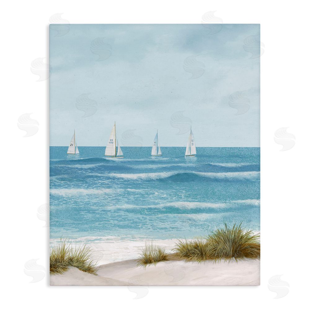 Sundance Graphics Boats Sailing Away Canvas Wall Art Print