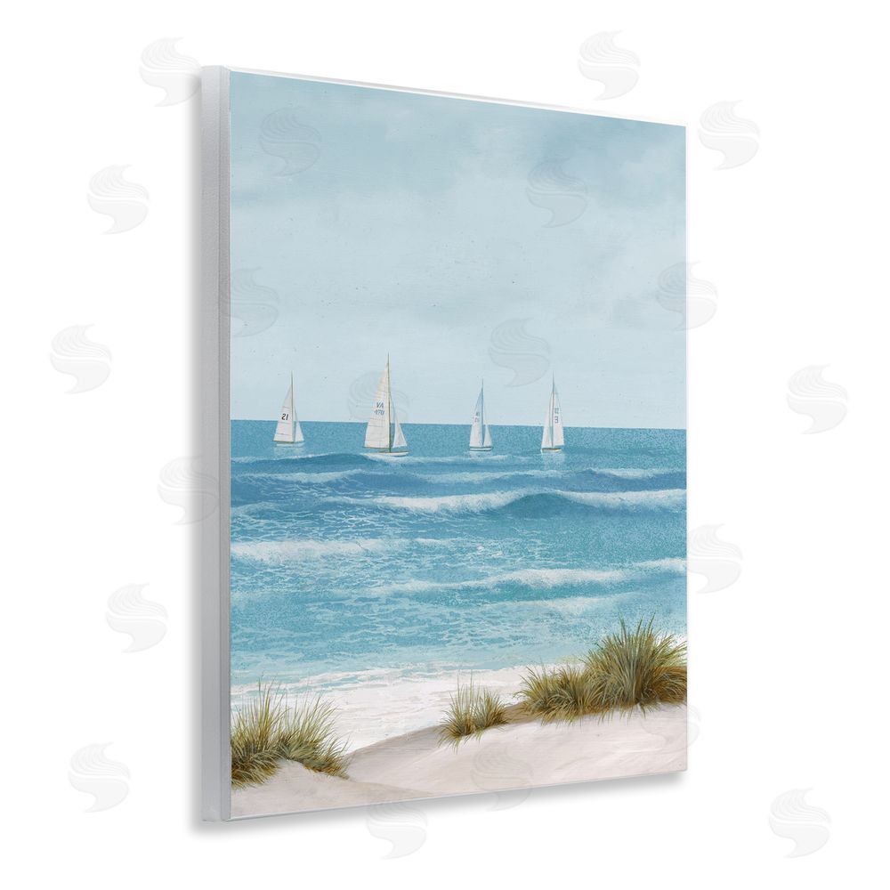 Sundance Graphics Boats Sailing Away Wall Plaque Printed Art