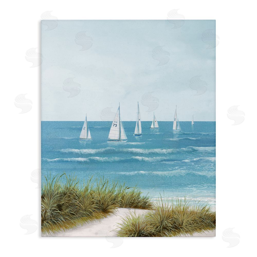 Sundance Graphics Sail Away Beach Seascape Canvas Wall Art Print
