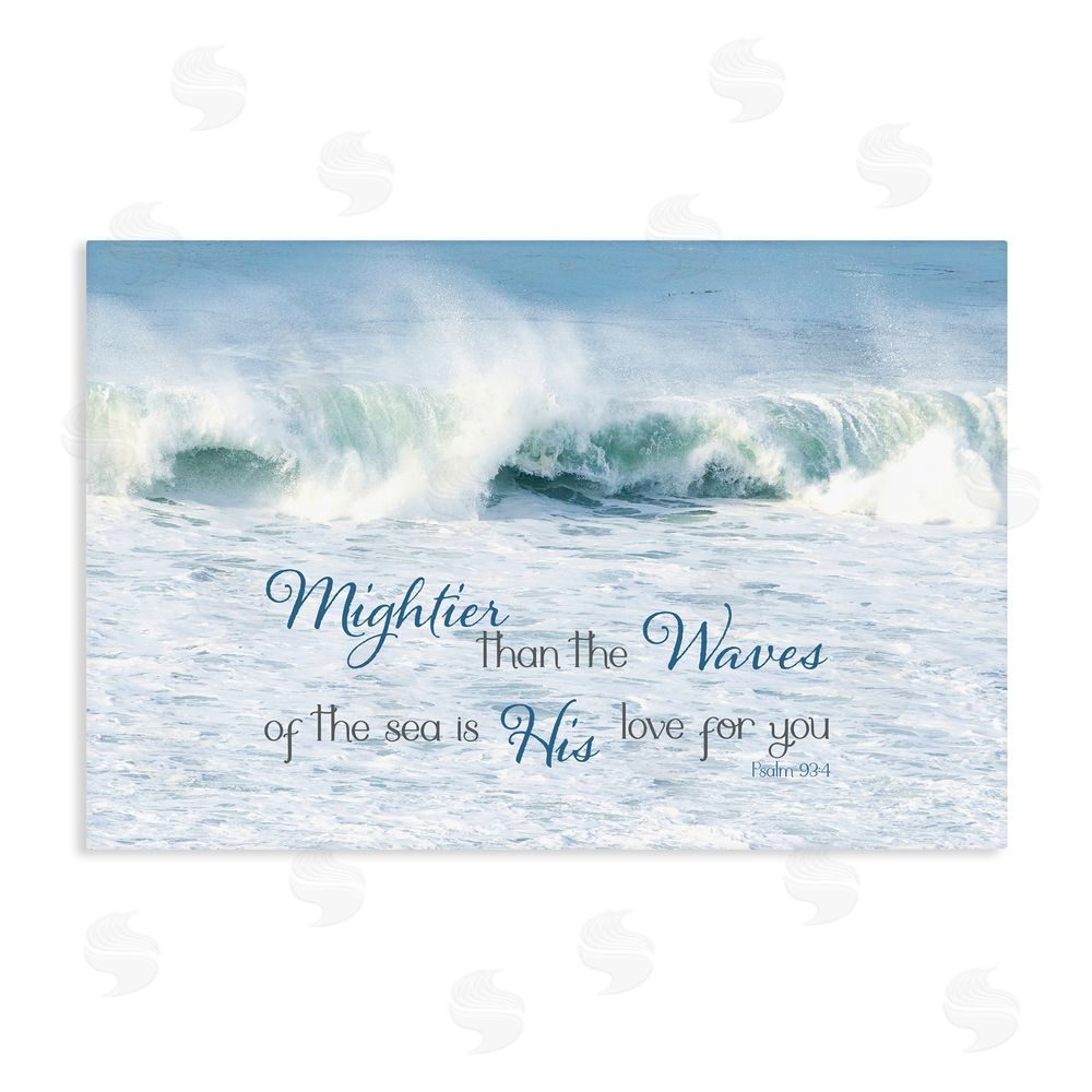 Sundance Graphics Mightier Than The Waves Canvas Wall Art Print