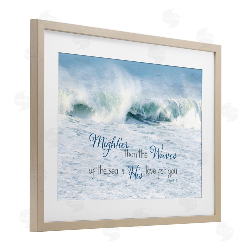 Sundance Graphics Mightier Than The Waves Birch Framed Print Under Glass Wall Art