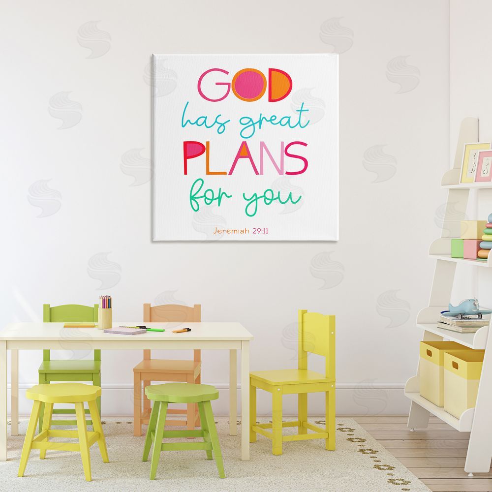 Sundance Graphics Whimsical God's Plans For You Canvas Wall Art Print in Room