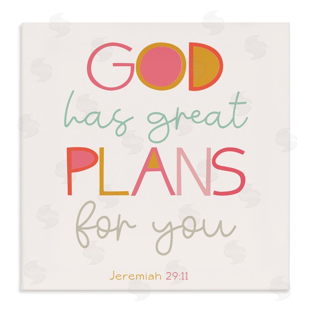 Sundance Graphics God's Plans For You Canvas Wall Art Print