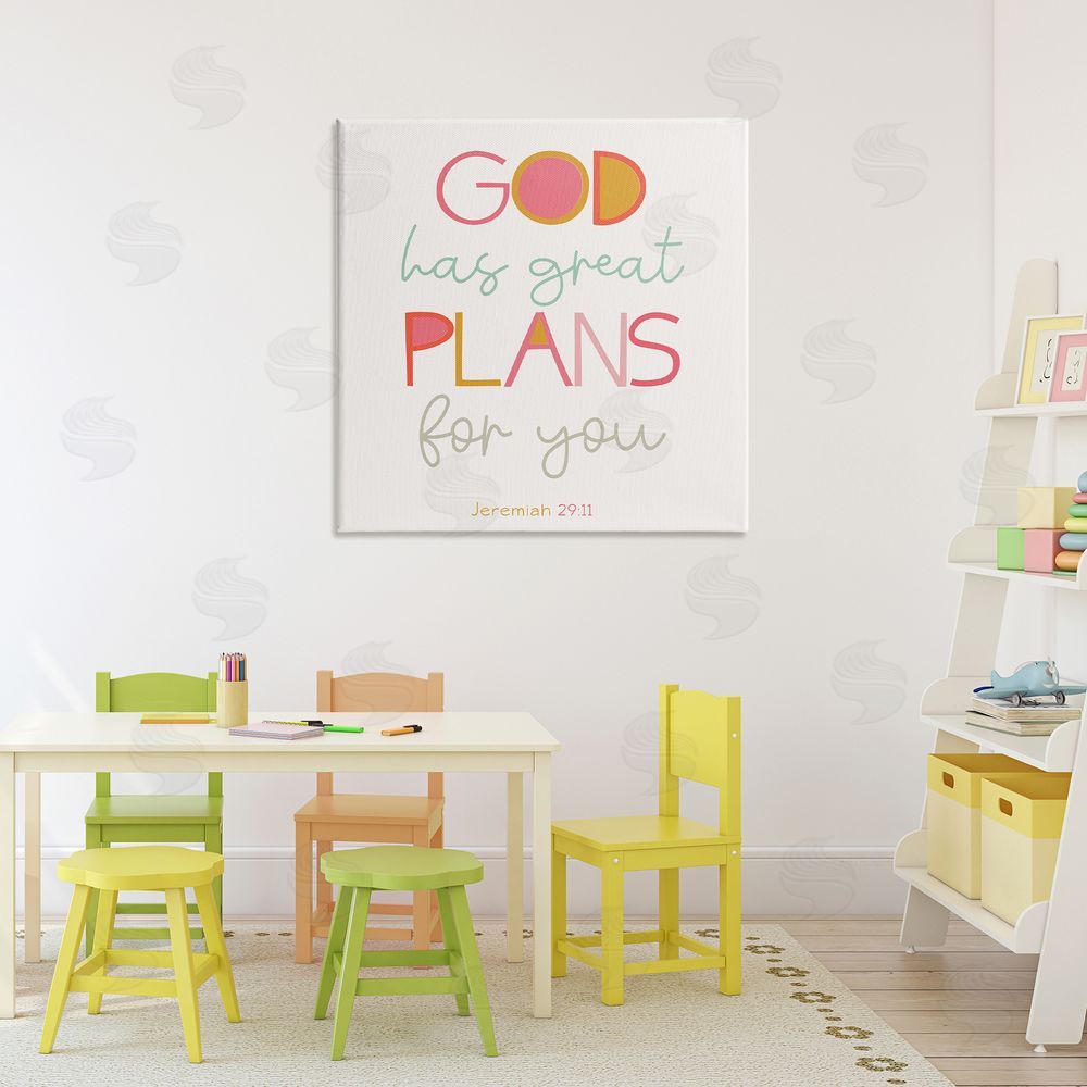 Sundance Graphics God's Plans For You Canvas Wall Art Print in Room