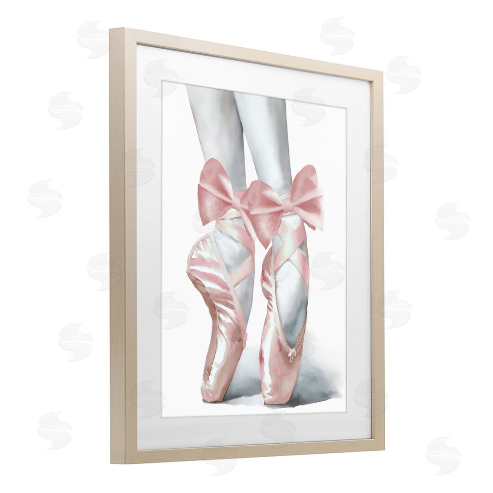 Sundance Graphics Ballet Pointe Shoes Birch Framed Print Under Glass Wall Art