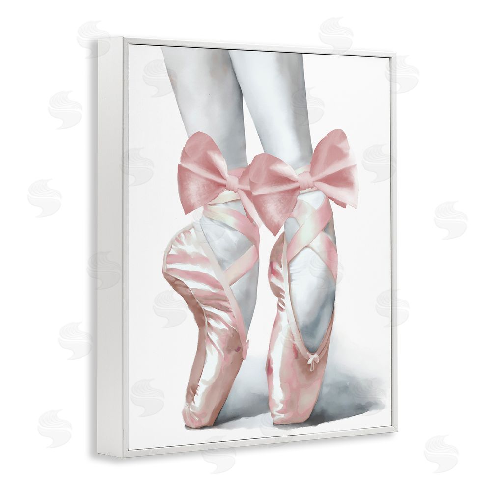 Sundance Graphics Ballet Pointe Shoes White Framed Giclee Wall Art Print