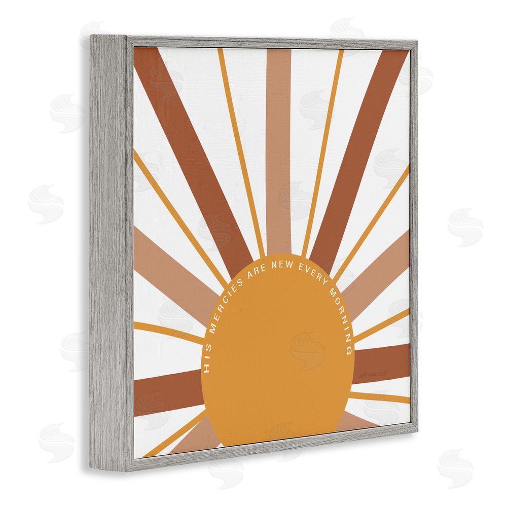 Sundance Graphics His Mercies Every Morning Gray Framed Giclee Wall Art Print