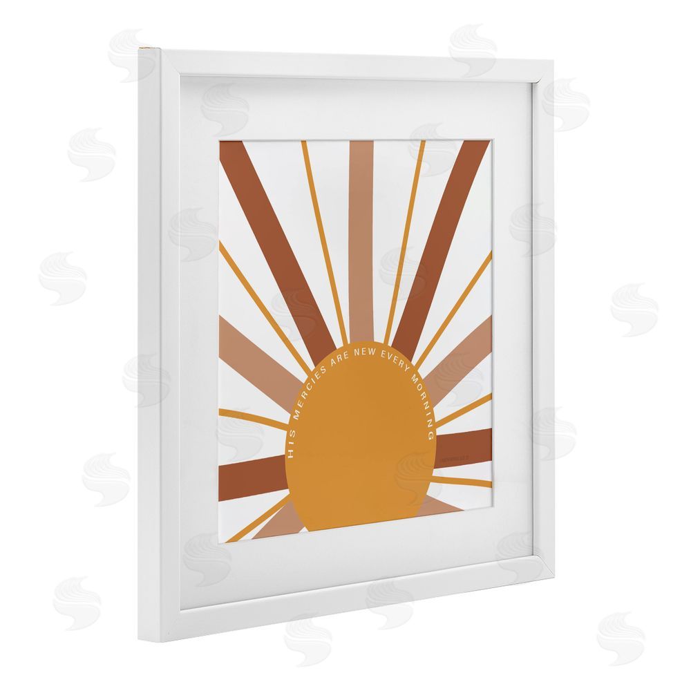 Sundance Graphics His Mercies Every Morning White Framed Print Under Glass Wall Art