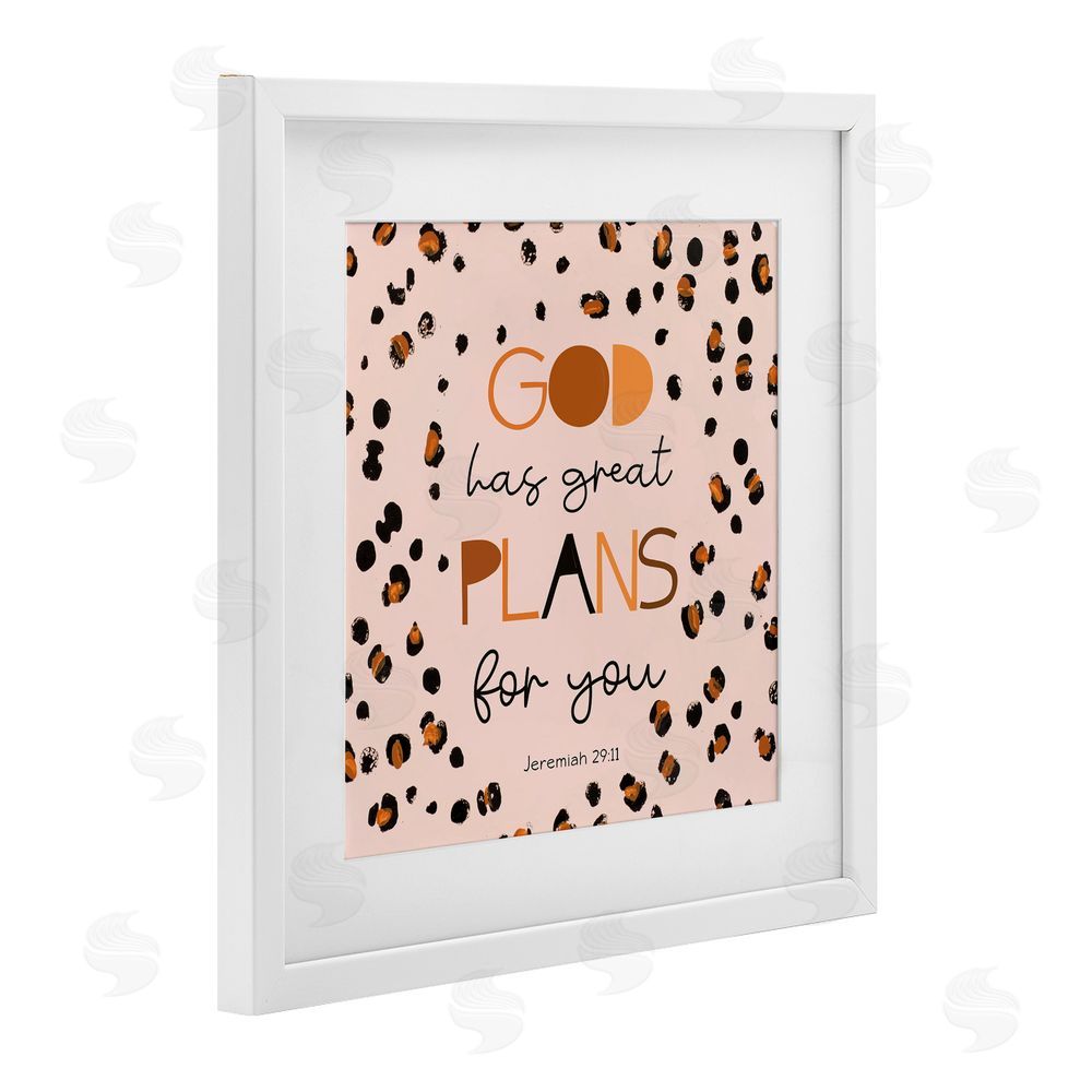Sundance Graphics God Has Plans For You White Framed Print Under Glass Wall Art