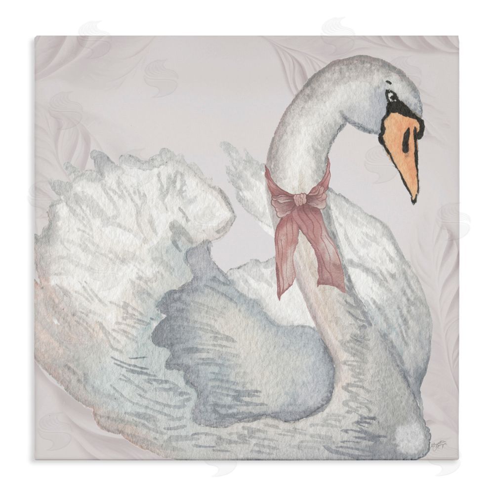 Sundance Graphics Subdued Classic Swan Canvas Wall Art Print