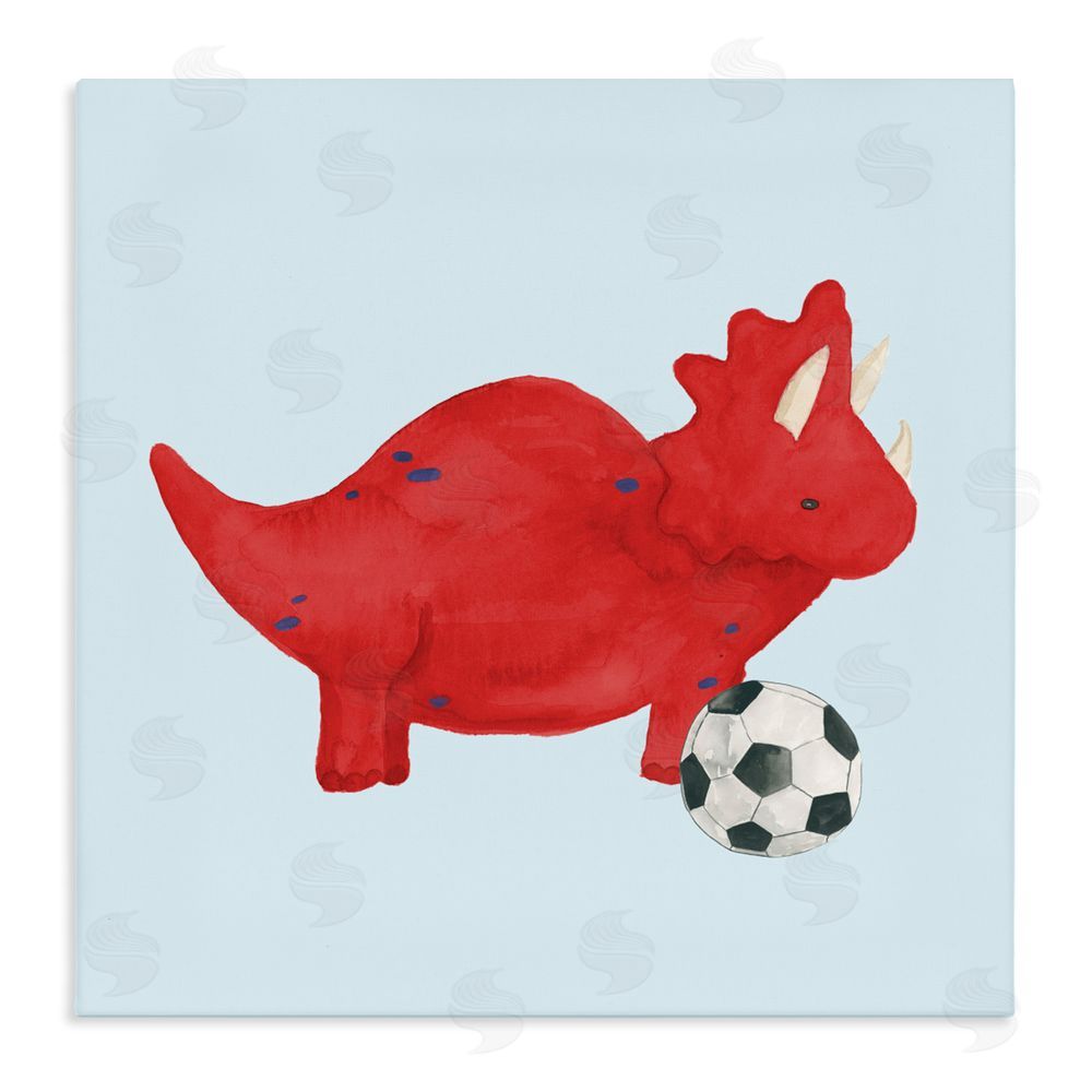 Sundance Graphics Baby Dino with Ball Canvas Wall Art Print