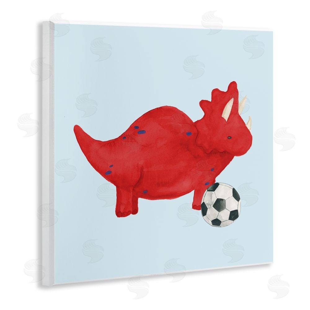 Sundance Graphics Baby Dino with Ball Wall Plaque Printed Art