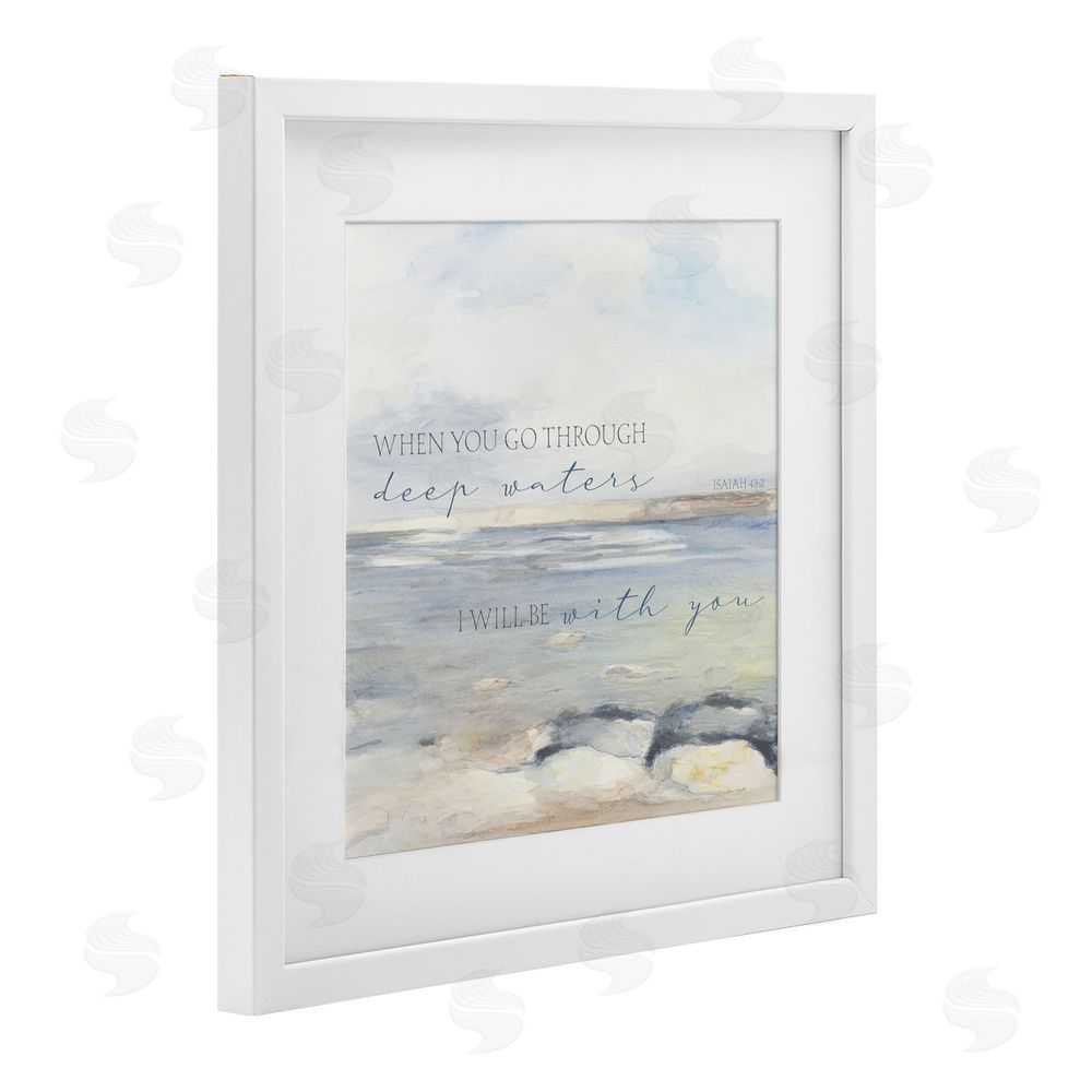 Sundance Graphics Deep Waters with You White Framed Print Under Glass Wall Art