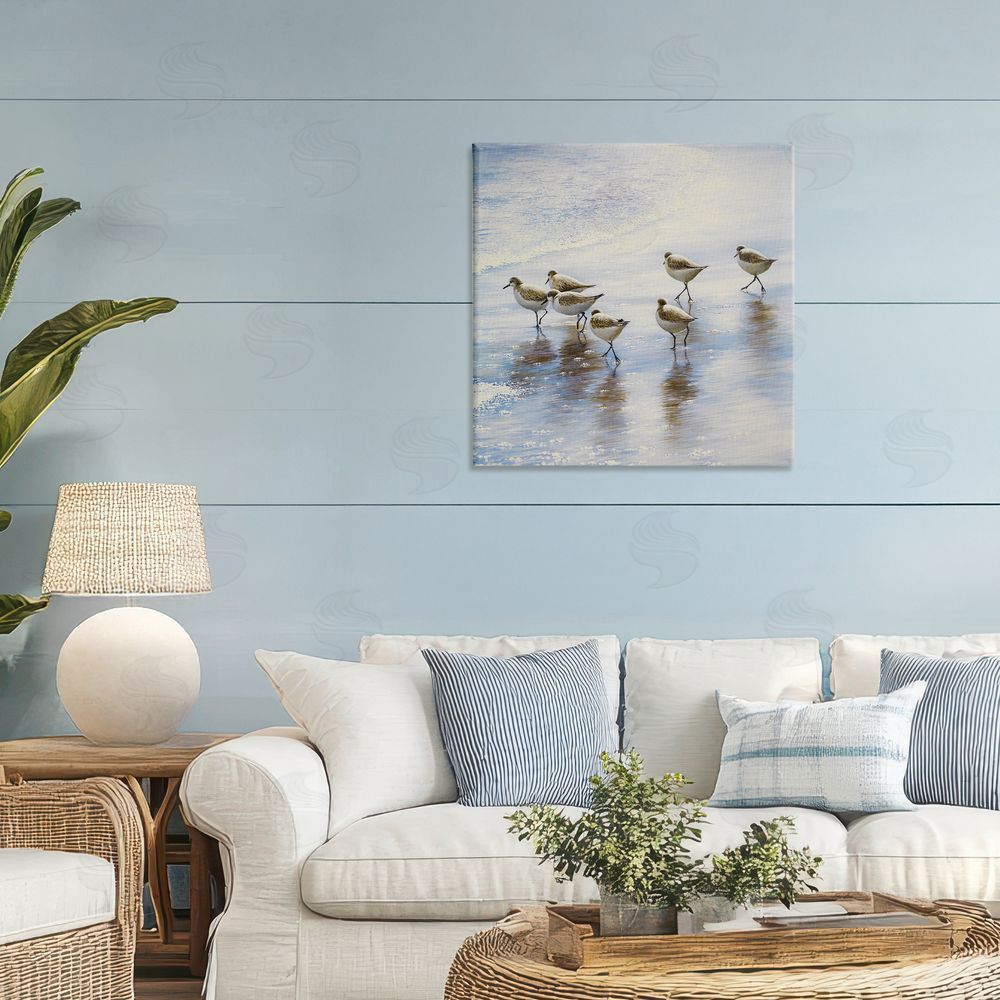 Sundance Graphics Sand Dancers on Shore Canvas Wall Art Print in Room
