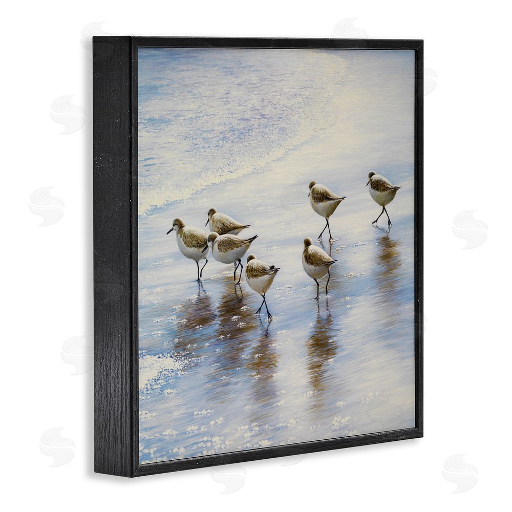 Sundance Graphics Sand Dancers on Shore Black Framed Giclee Wall Art Print