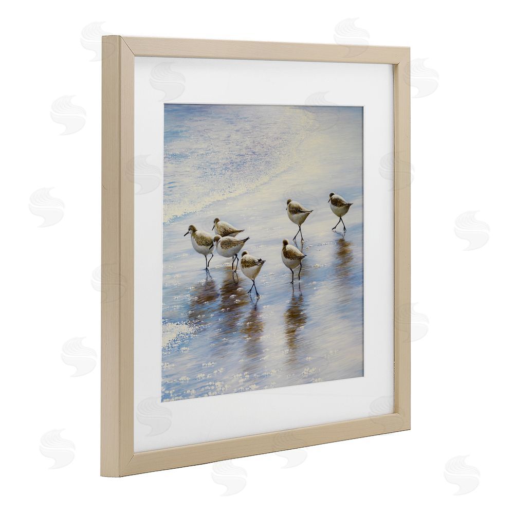 Sundance Graphics Sand Dancers on Shore Birch Framed Print Under Glass Wall Art