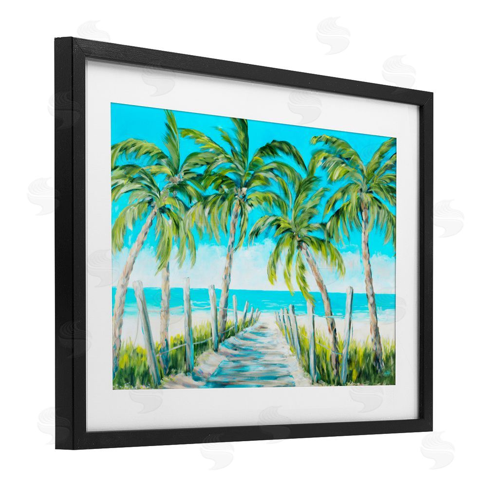 Sundance Graphics The Path To Paradise Black Framed Print Under Glass Wall Art