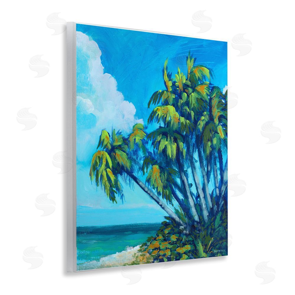 Sundance Graphics Cerulean Sky & Palms Wall Plaque Printed Art