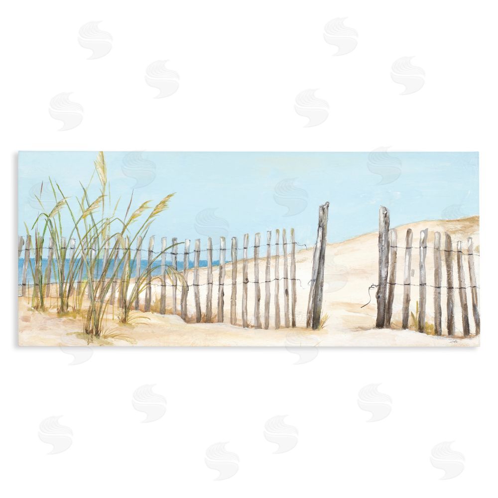 Sundance Graphics Beach Fence Opening Canvas Wall Art Print