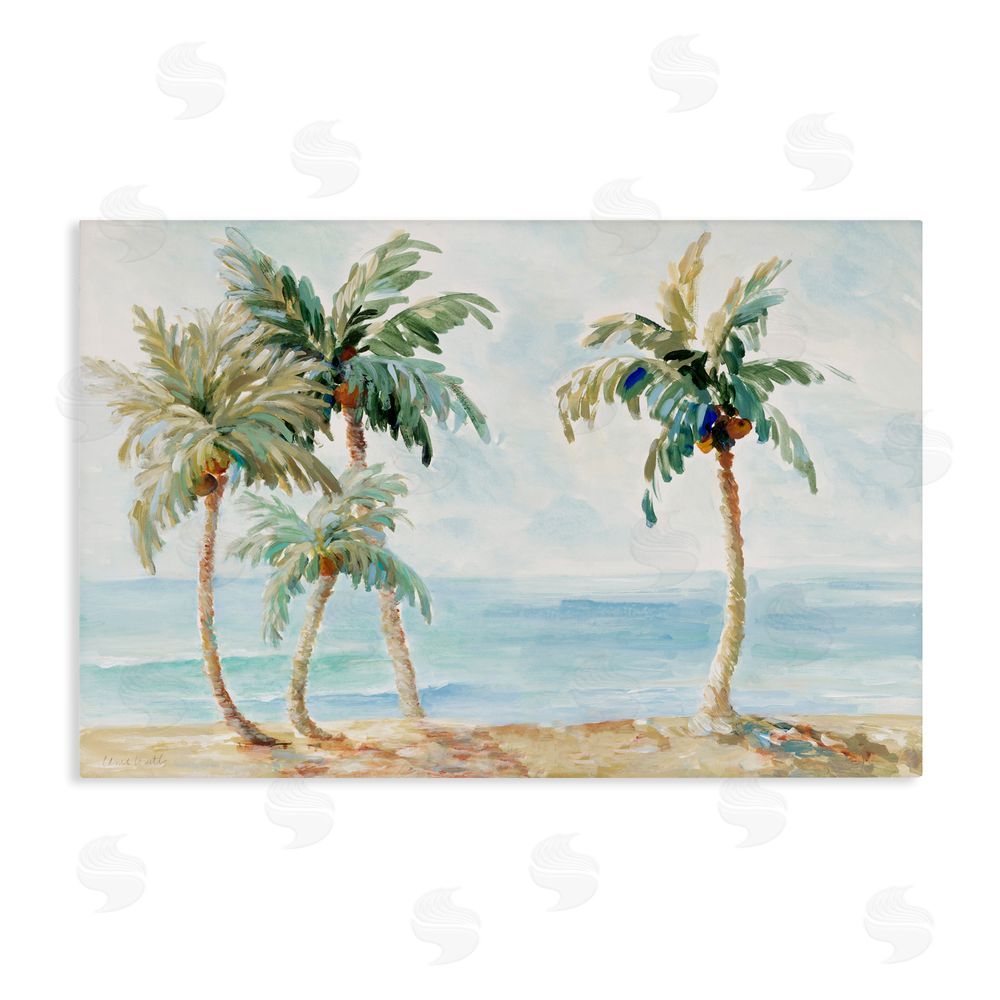 Sundance Graphics Palm Trees in Paradise Canvas Wall Art Print
