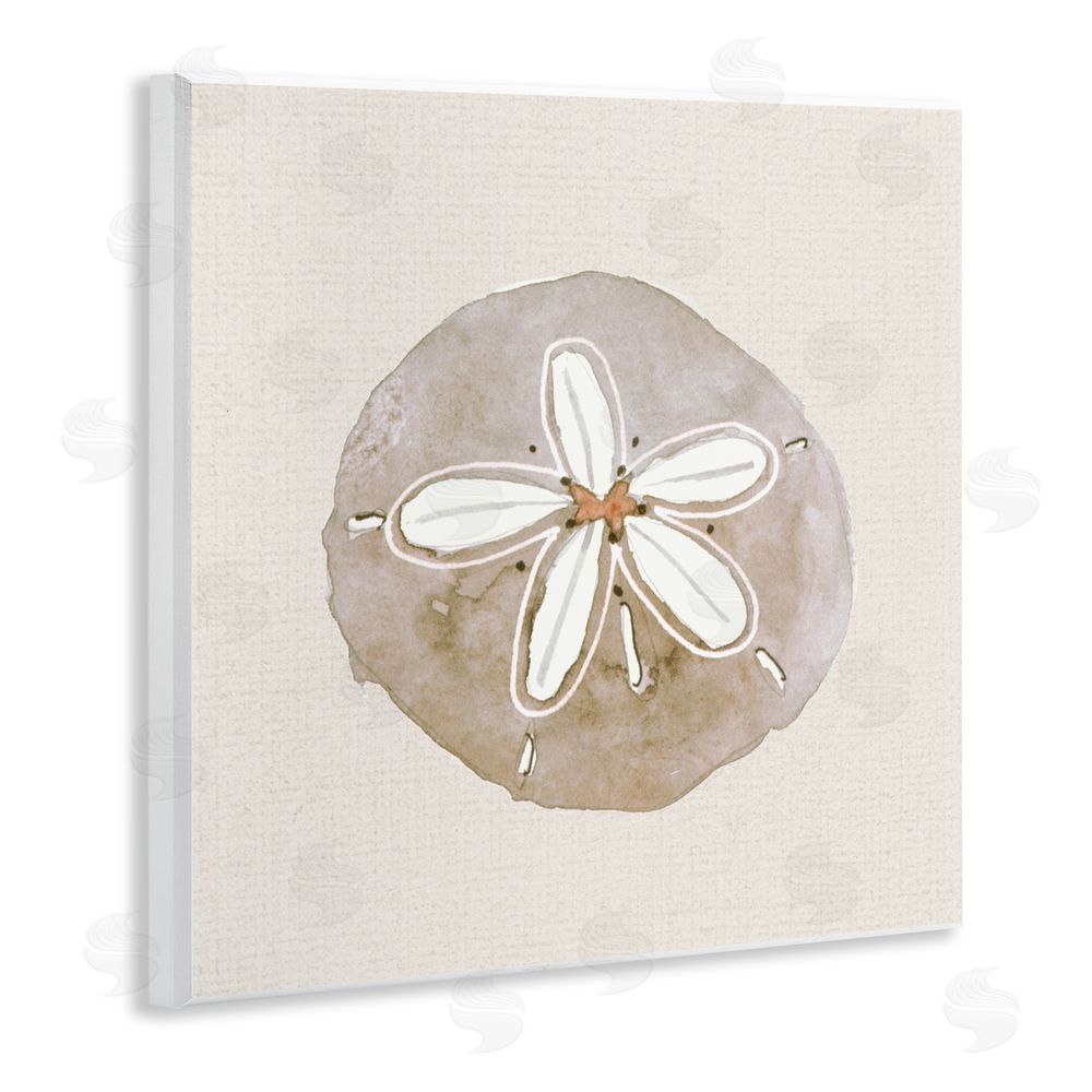 Sundance Graphics Serene Beige Sand Dollar Wall Plaque Printed Art