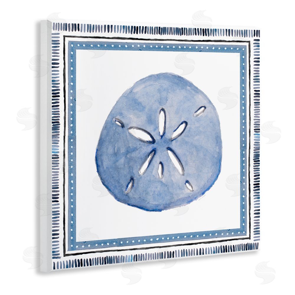 Sundance Graphics Blue Bordered Sand Dollar Wall Plaque Printed Art