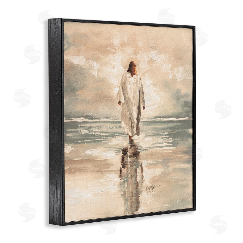 Sundance Graphics Jesus Calms The Sea Black Framed Giclee Wall Art Print