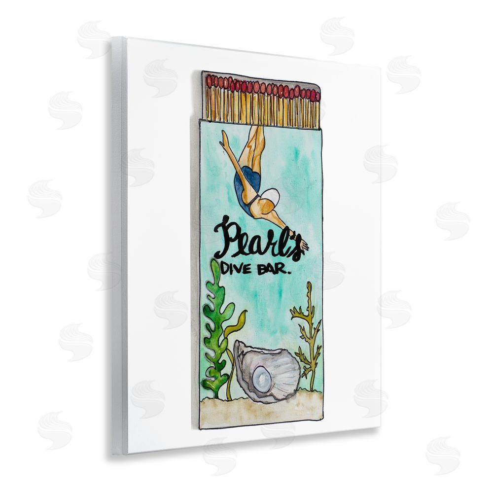 Nola James Pearl Dive Matchbook Wall Plaque Art Print